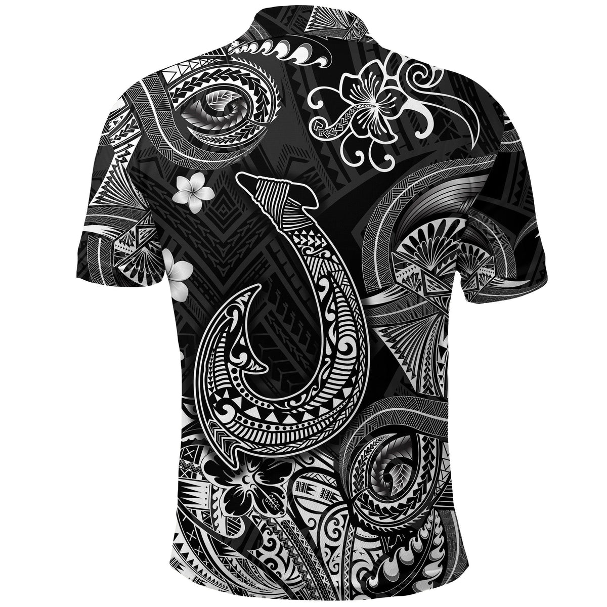 Hawaii Fish Hook Polynesian Polo Shirt Unique Style Black LT8 - Wonder Print Shop
