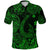 Custom Hawaii Fish Hook Polynesian Polo Shirt Unique Style Green LT8 - Wonder Print Shop