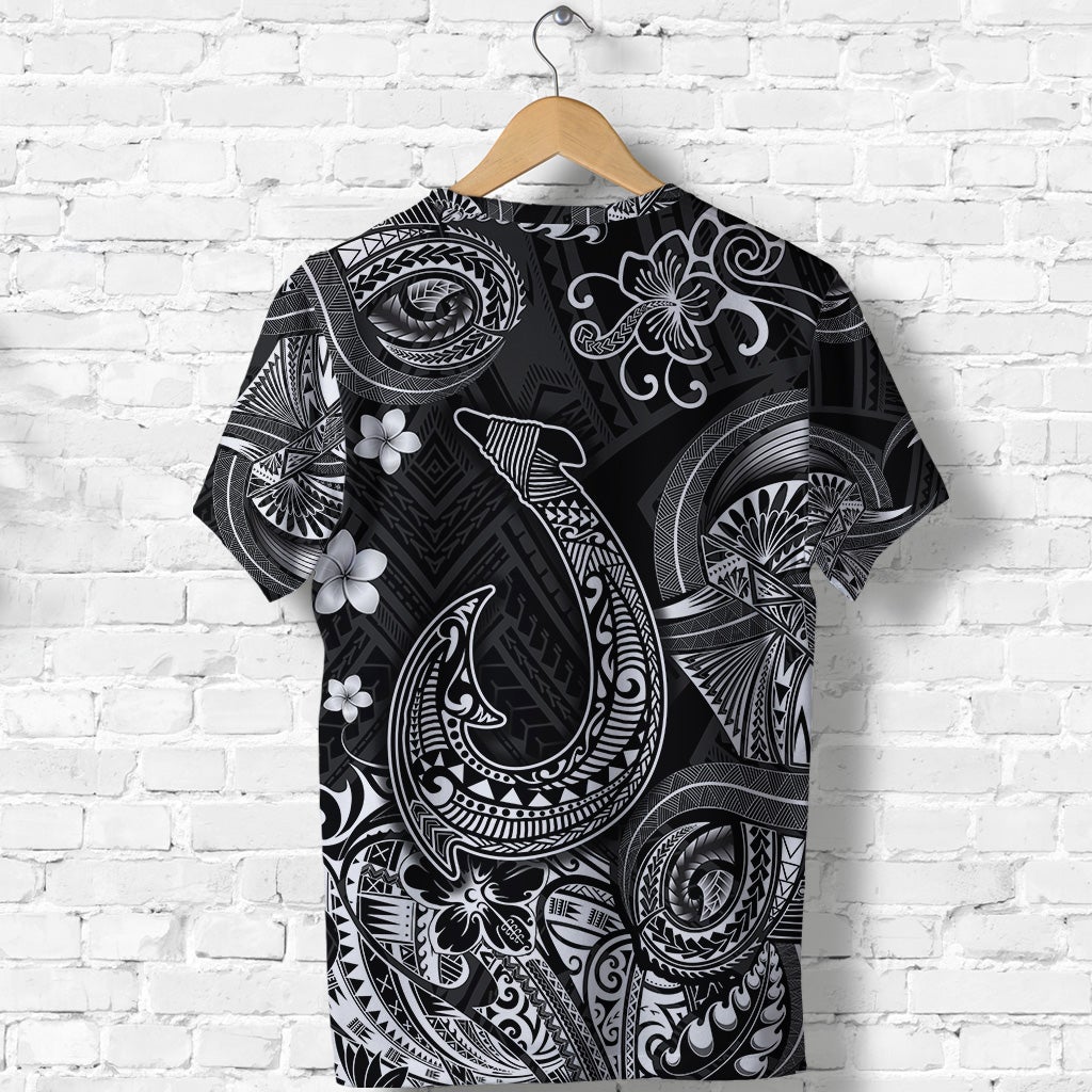 Hawaii Fish Hook Polynesian T Shirt Unique Style Black LT8 - Wonder Print Shop