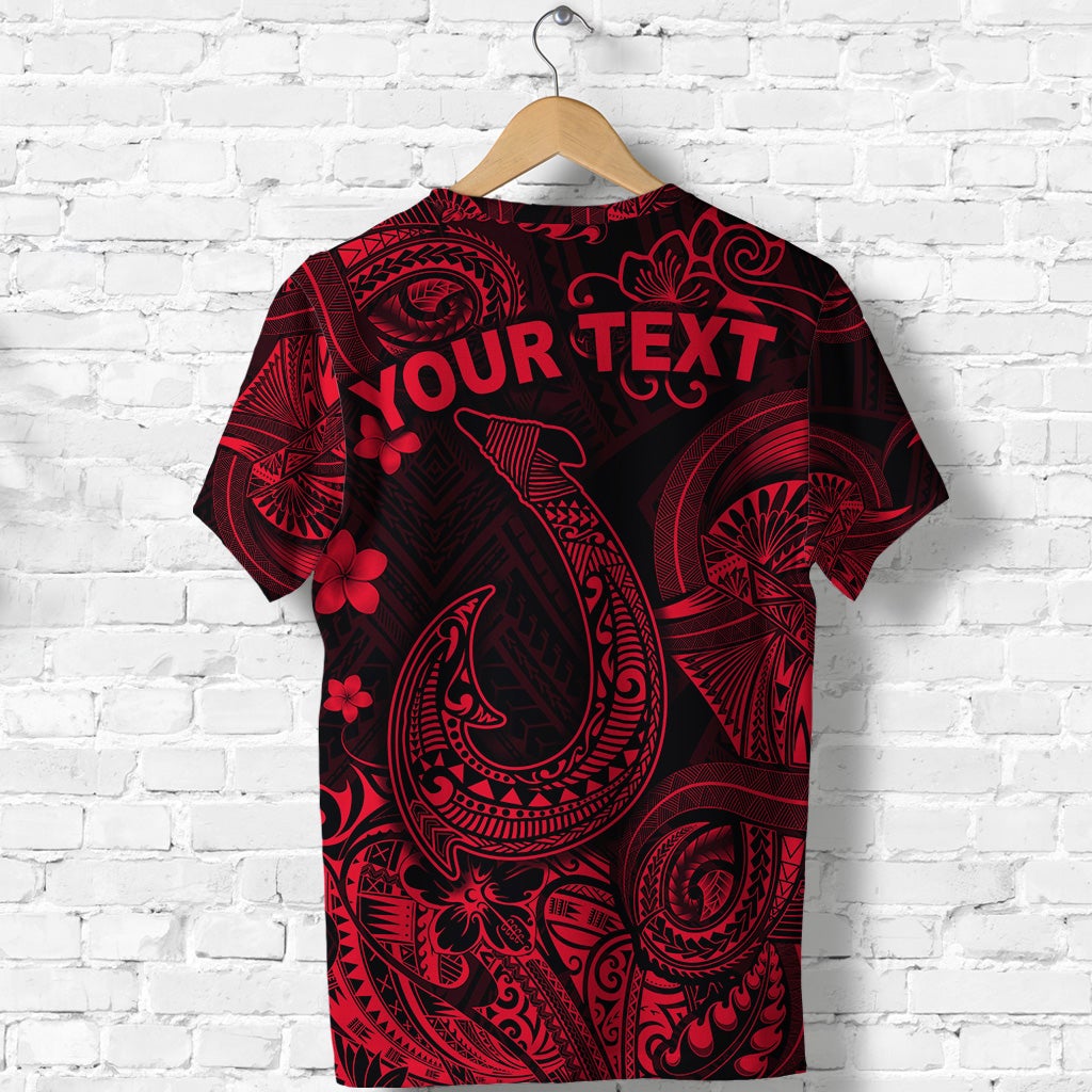 Custom Hawaii Fish Hook Polynesian T Shirt Unique Style Red LT8 - Wonder Print Shop