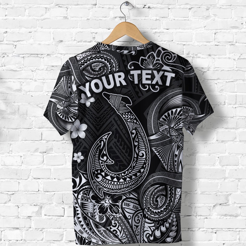 Custom Hawaii Fish Hook Polynesian T Shirt Unique Style Black LT8 - Wonder Print Shop