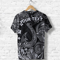 Custom Hawaii Fish Hook Polynesian T Shirt Unique Style Black LT8 - Wonder Print Shop