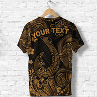 Custom Hawaii Fish Hook Polynesian T Shirt Unique Style Gold LT8 - Wonder Print Shop