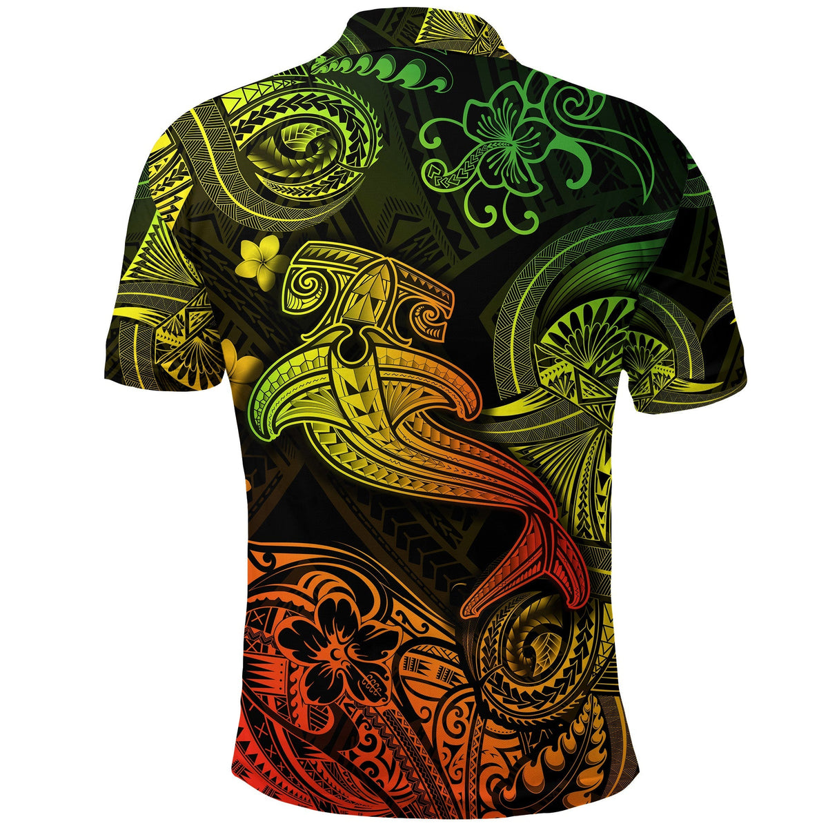 Hawaii Hammer Shark Polynesian Polo Shirt Unique Style Reggae LT8 - Wonder Print Shop