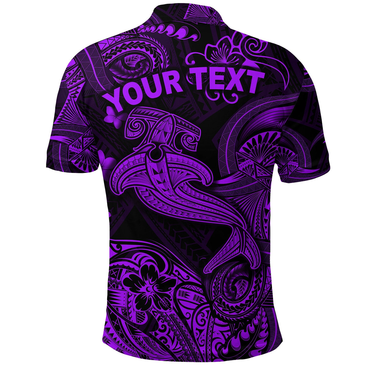 Custom Hawaii Hammer Shark Polynesian Polo Shirt Unique Style Purple LT8 - Wonder Print Shop