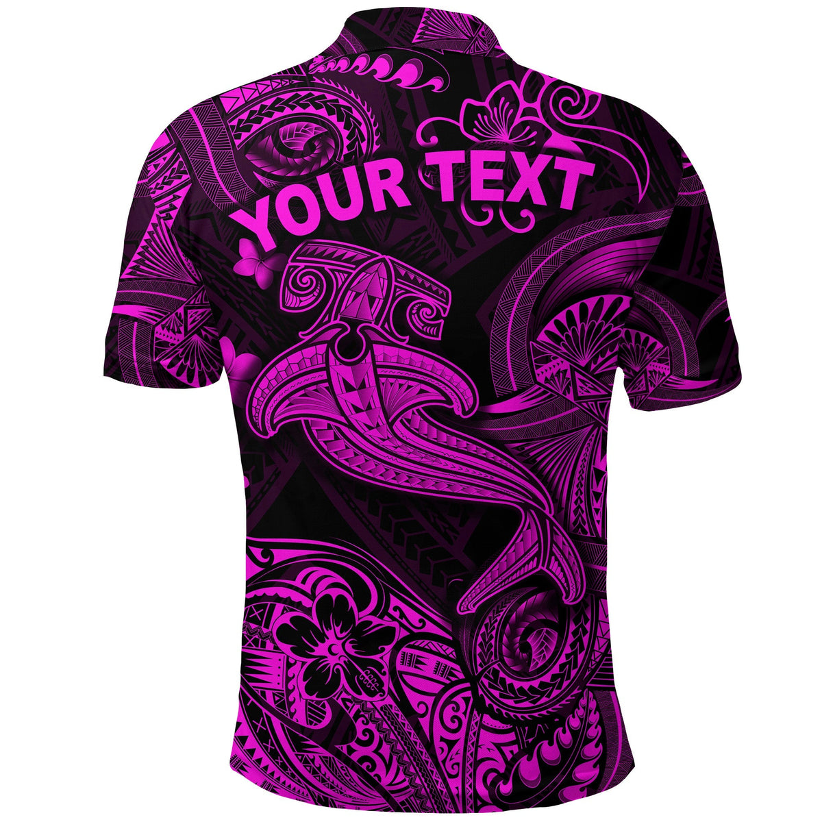 Custom Hawaii Hammer Shark Polynesian Polo Shirt Unique Style Pink LT8 - Wonder Print Shop