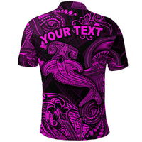 Custom Hawaii Hammer Shark Polynesian Polo Shirt Unique Style Pink LT8 - Wonder Print Shop