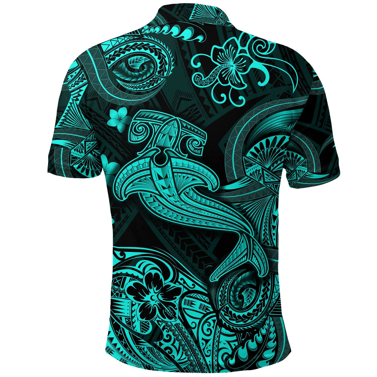 Hawaii Hammer Shark Polynesian Polo Shirt Unique Style Turquoise LT8 - Wonder Print Shop