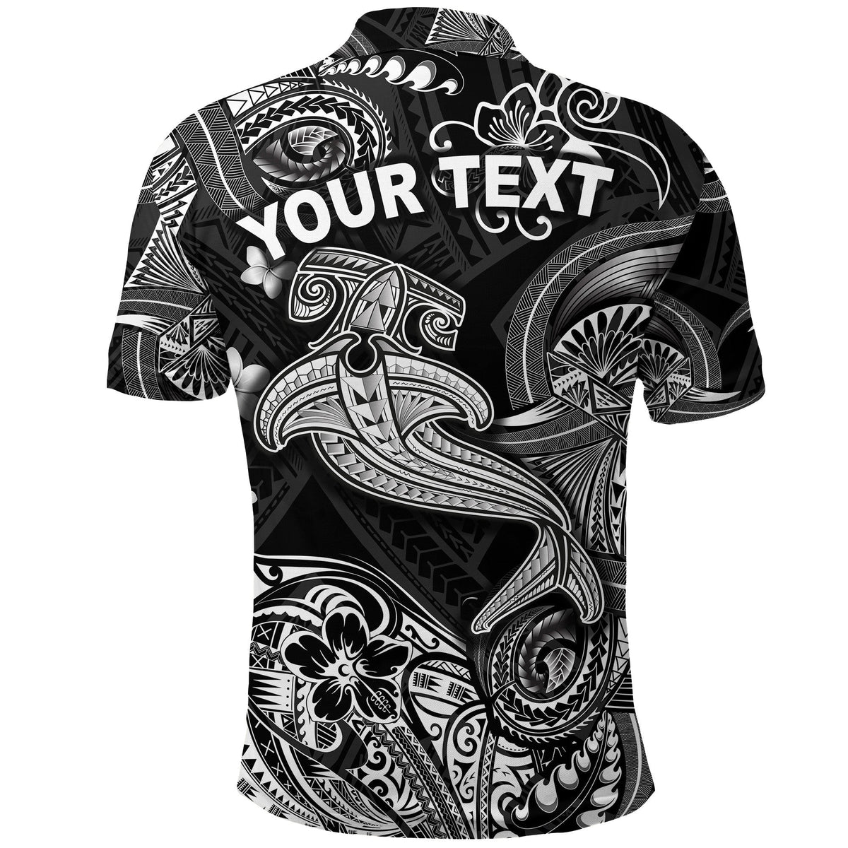 Custom Hawaii Hammer Shark Polynesian Polo Shirt Unique Style Black LT8 - Wonder Print Shop