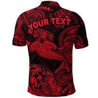 Custom Hawaii Hammer Shark Polynesian Polo Shirt Unique Style Red LT8 - Wonder Print Shop