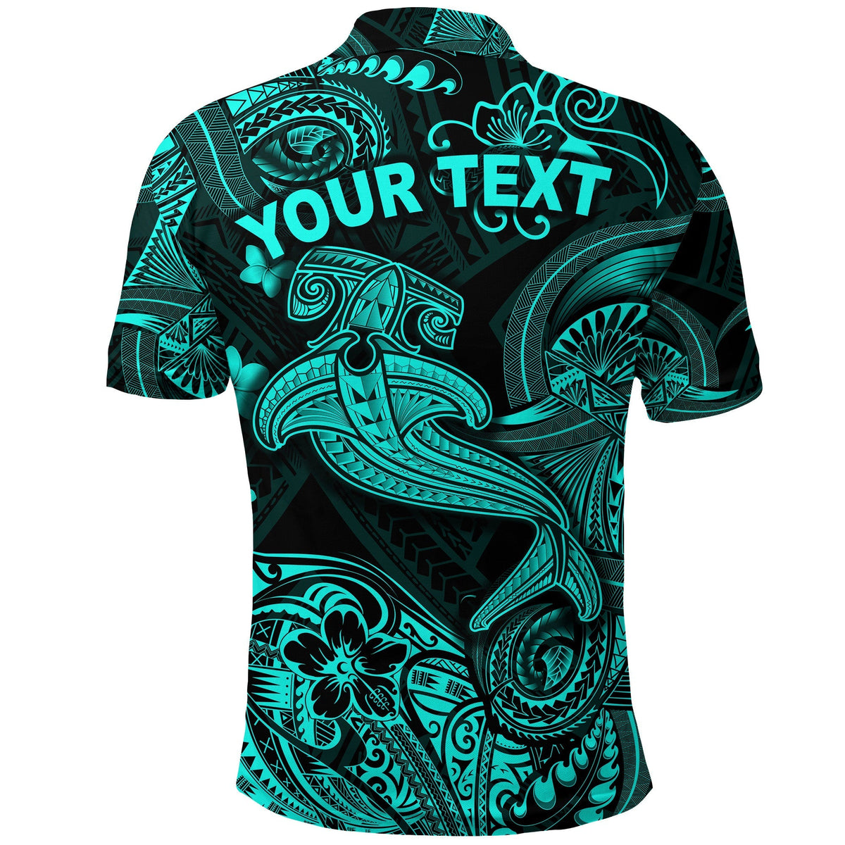 Custom Hawaii Hammer Shark Polynesian Polo Shirt Unique Style Turquoise LT8 - Wonder Print Shop