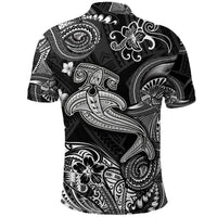 Hawaii Hammer Shark Polynesian Polo Shirt Unique Style Black LT8 - Wonder Print Shop