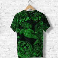 Custom Hawaii Hammer Shark Polynesian T Shirt Unique Style Green LT8 - Wonder Print Shop