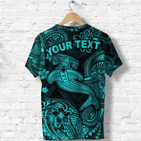 Custom Hawaii Hammer Shark Polynesian T Shirt Unique Style Turquoise LT8 - Wonder Print Shop