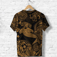 Hawaii Hammer Shark Polynesian T Shirt Unique Style Gold LT8 - Wonder Print Shop