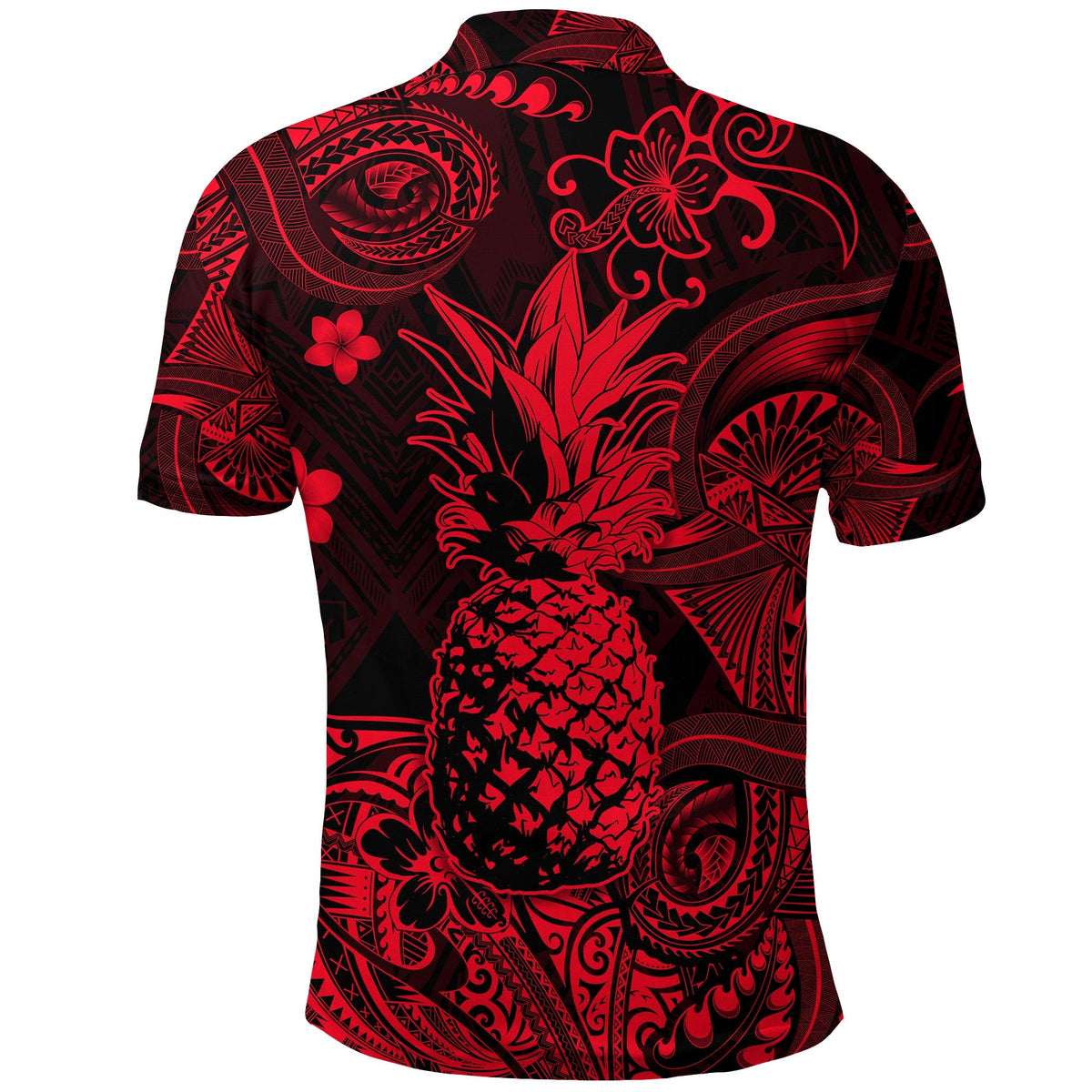 Hawaii Pineapple Polynesian Polo Shirt Unique Style Red LT8 - Wonder Print Shop