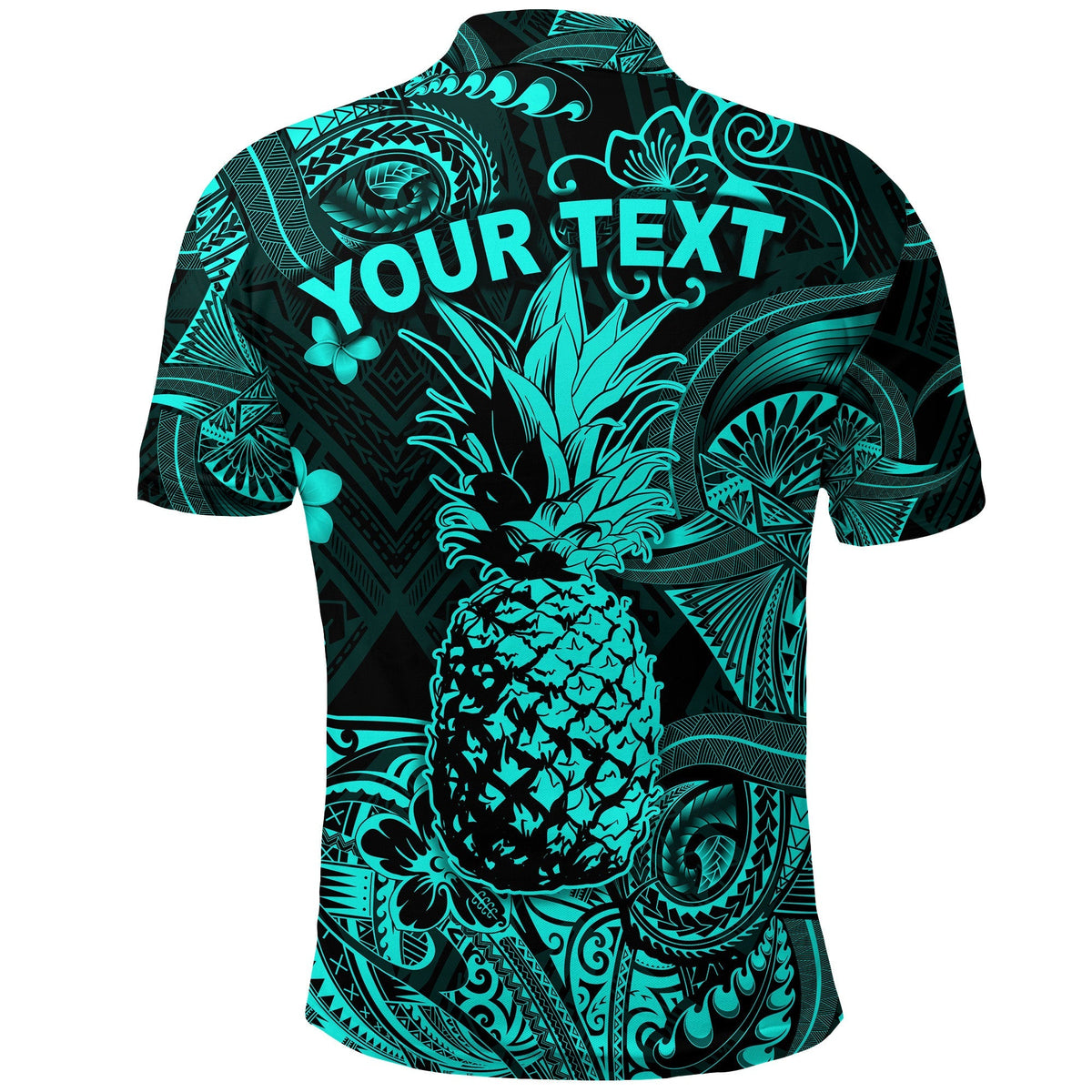 Custom Hawaii Pineapple Polynesian Polo Shirt Unique Style Turquoise LT8 - Wonder Print Shop
