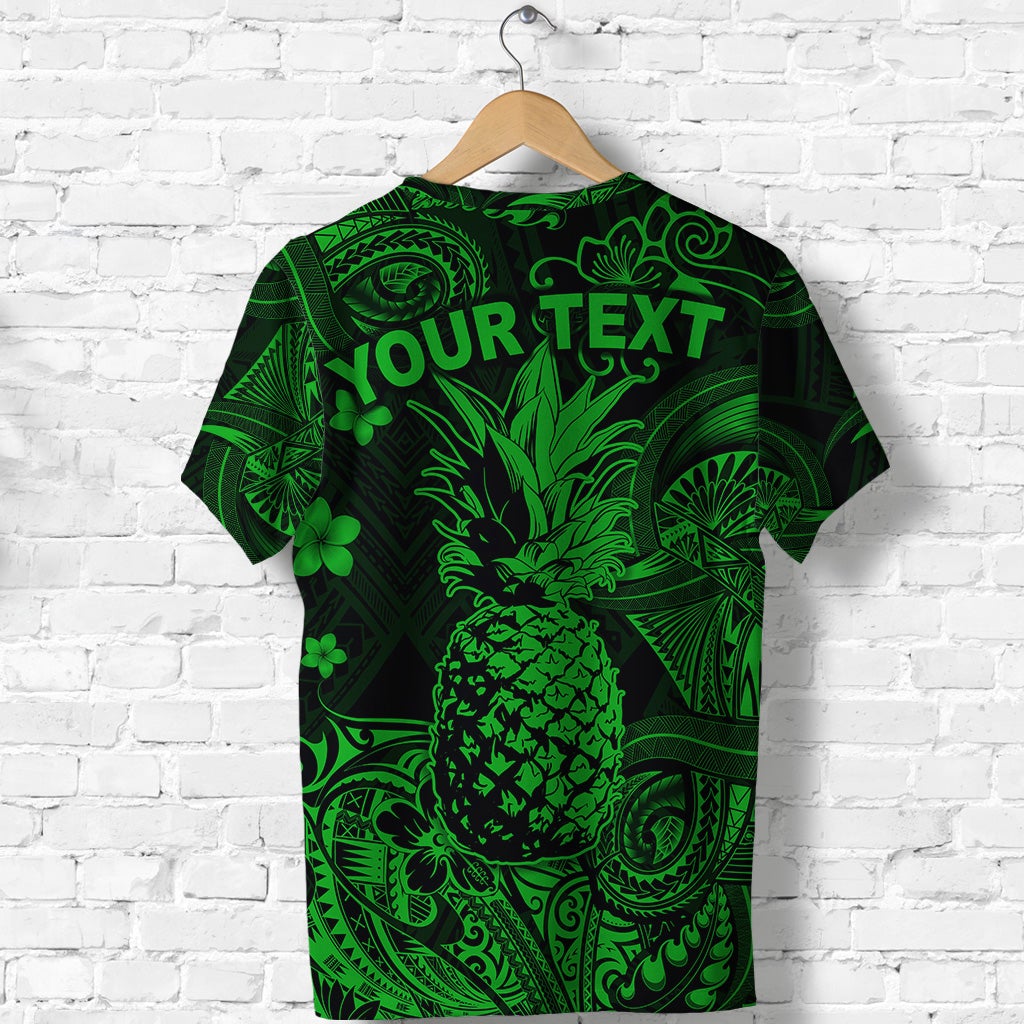 Custom Hawaii Pineapple Polynesian T Shirt Unique Style Green LT8 - Wonder Print Shop