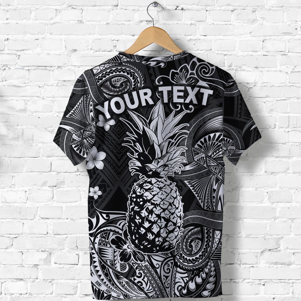 Custom Hawaii Pineapple Polynesian T Shirt Unique Style Black LT8 - Wonder Print Shop