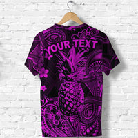 Custom Hawaii Pineapple Polynesian T Shirt Unique Style Pink LT8 - Wonder Print Shop