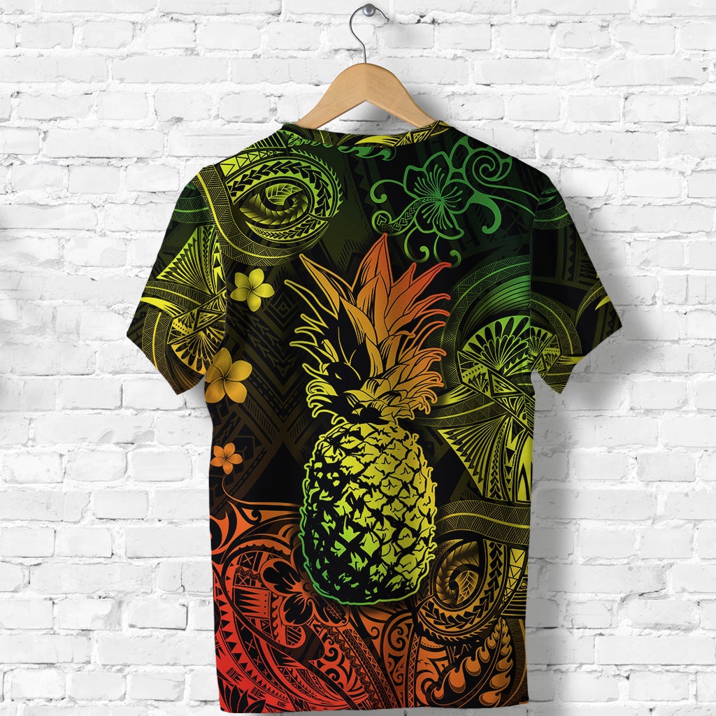Hawaii Pineapple Polynesian T Shirt Unique Style Reggae LT8 - Wonder Print Shop