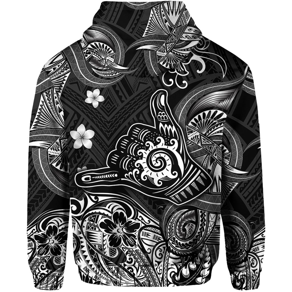 Hawaii Shaka Polynesian Hoodie Unique Style Black LT8 - Wonder Print Shop