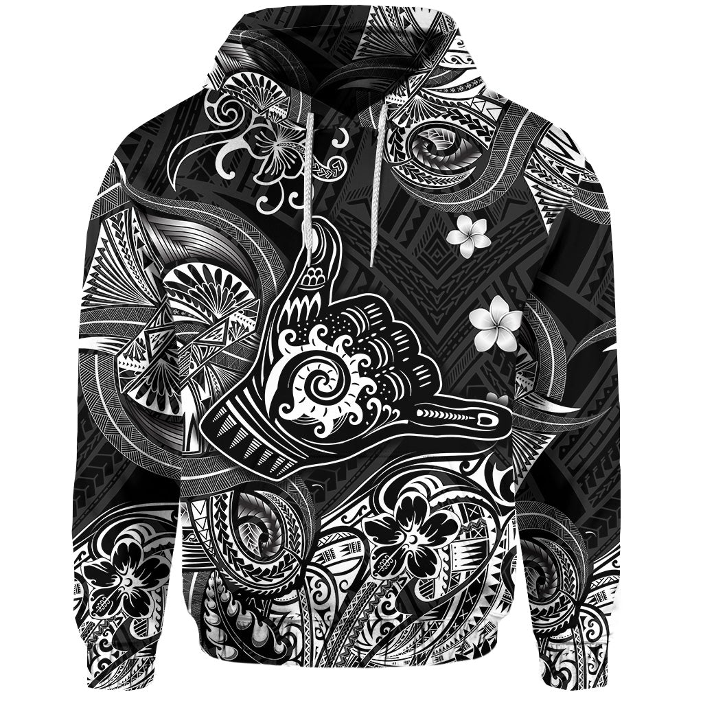Custom Hawaii Shaka Polynesian Hoodie Unique Style Black LT8 - Wonder Print Shop