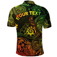 Custom Hawaii Shaka Polynesian Polo Shirt Unique Style Reggae LT8 - Wonder Print Shop