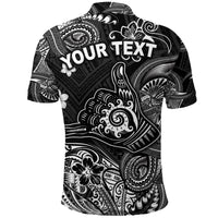 Custom Hawaii Shaka Polynesian Polo Shirt Unique Style Black LT8 - Wonder Print Shop