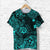 Custom Hawaii Shaka Polynesian T Shirt Unique Style Turquoise LT8 - Wonder Print Shop