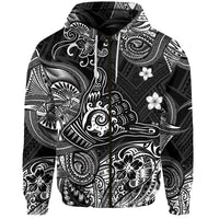 Custom Hawaii Shaka Polynesian Zip Hoodie Unique Style Black LT8 - Wonder Print Shop