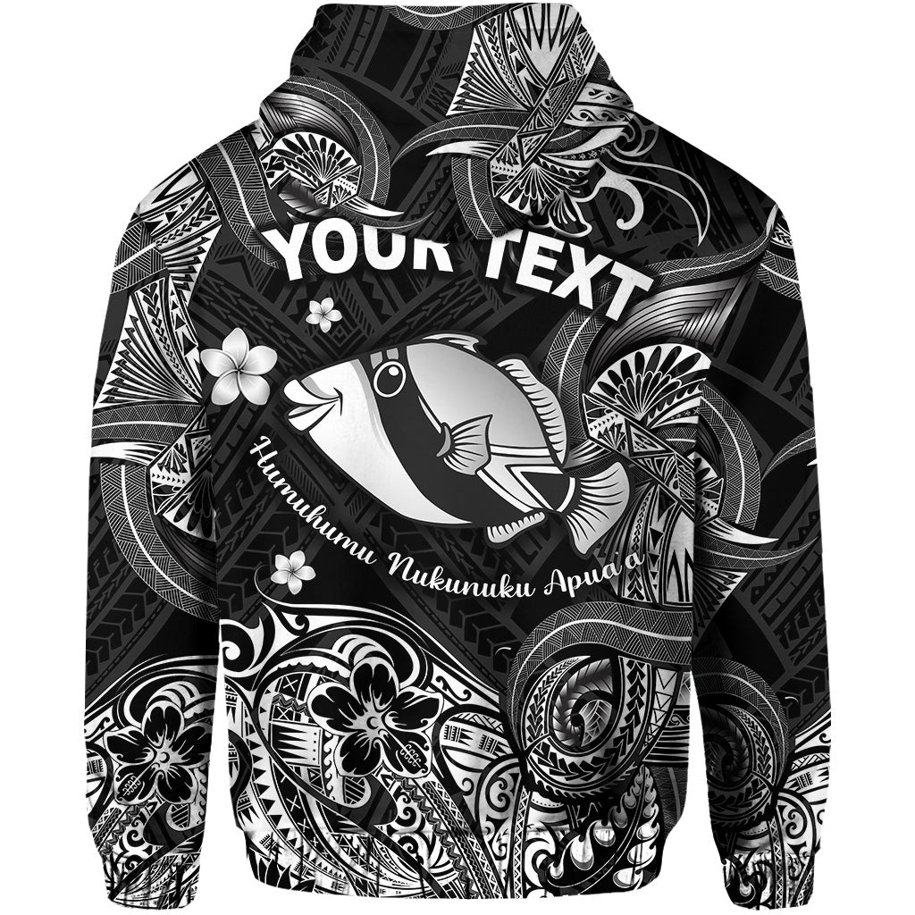 Custom Hawaii State Fish Humuhumu Nukunuku Apuaa Polynesian Zip Hoodie Unique Style Black LT8 - Wonder Print Shop