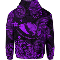 Hawaii State Fish Humuhumu Nukunuku Apuaa Polynesian Hoodie Unique Style Purple LT8 - Wonder Print Shop