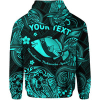 Custom Hawaii State Fish Humuhumu Nukunuku Apuaa Polynesian Zip Hoodie Unique Style Turquoise LT8 - Wonder Print Shop