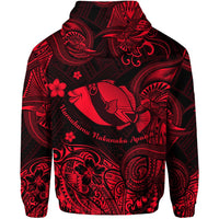 Hawaii State Fish Humuhumu Nukunuku Apuaa Polynesian Hoodie Unique Style Red LT8 - Wonder Print Shop