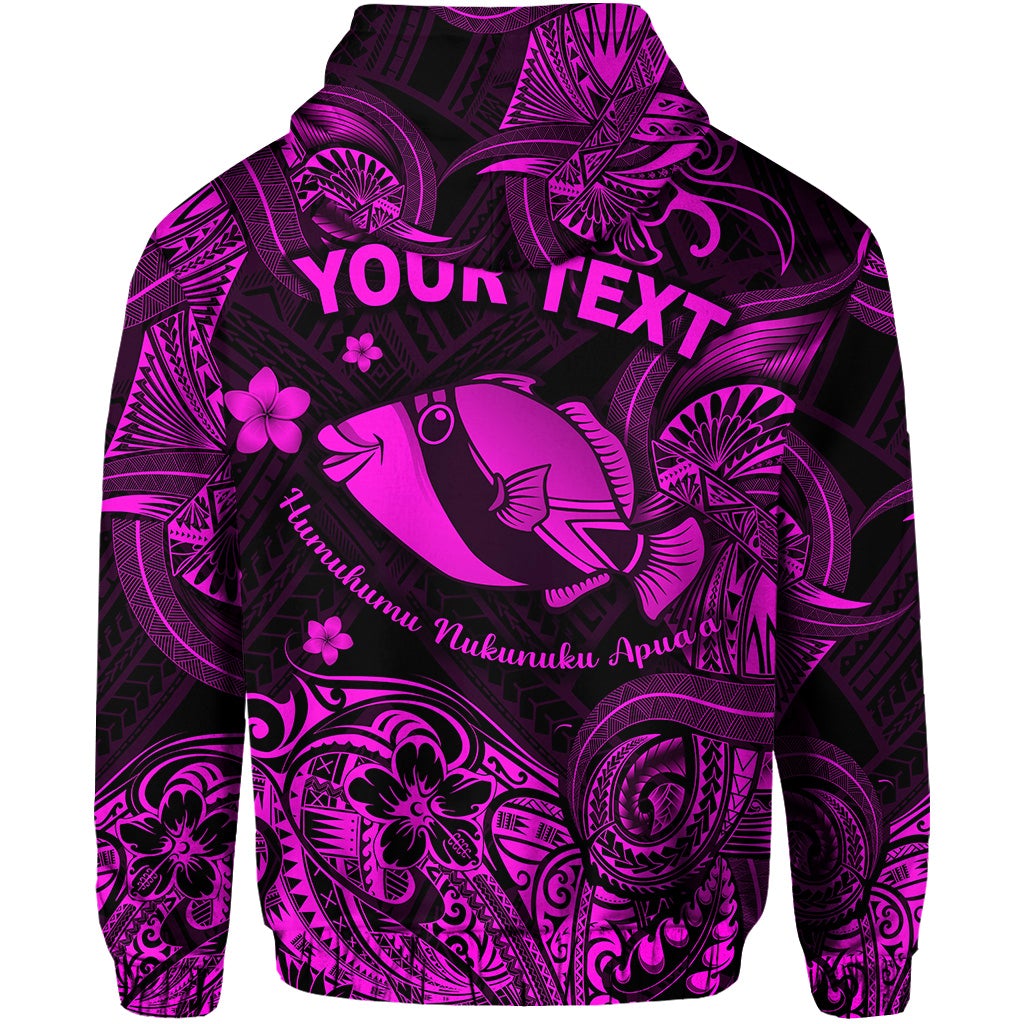Custom Hawaii State Fish Humuhumu Nukunuku Apuaa Polynesian Hoodie Unique Style Pink LT8 - Wonder Print Shop