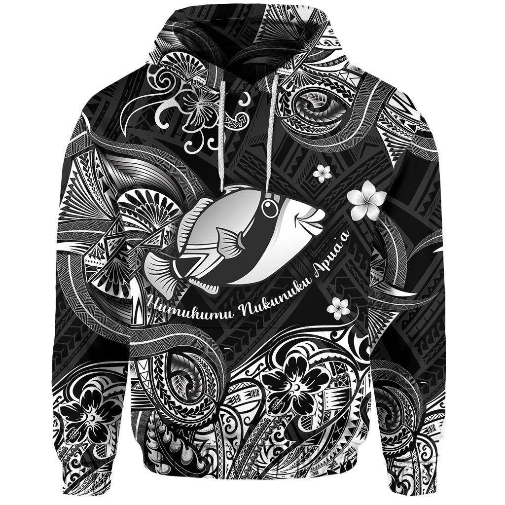 Hawaii State Fish Humuhumu Nukunuku Apuaa Polynesian Hoodie Unique Style Black LT8 - Wonder Print Shop