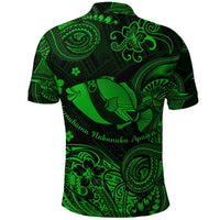 Hawaii State Fish: Humuhumu Nukunuku Apuaa Polynesian Polo Shirt Unique Style Green LT8 - Wonder Print Shop