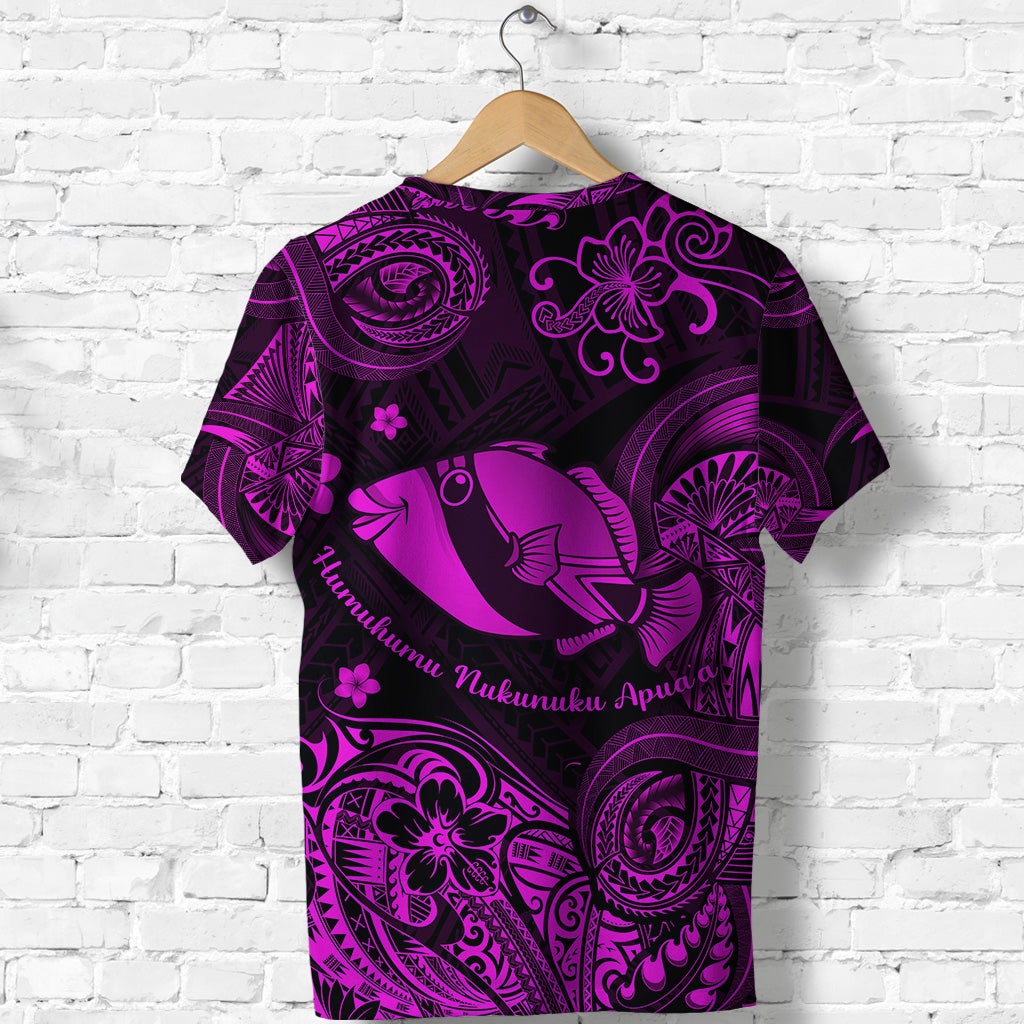 Hawaii State Fish Humuhumu Nukunuku Apuaa Polynesian T Shirt Unique Style Pink LT8 - Wonder Print Shop