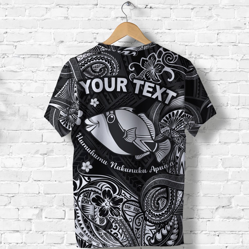 Custom Hawaii State Fish Humuhumu Nukunuku Apuaa Polynesian T Shirt Unique Style Black LT8 - Wonder Print Shop