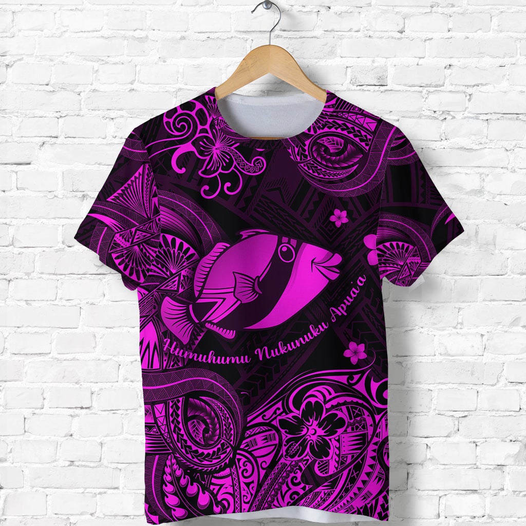 Custom Hawaii State Fish Humuhumu Nukunuku Apuaa Polynesian T Shirt Unique Style Pink LT8 - Wonder Print Shop