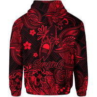 Hawaii Surfing Polynesian Hoodie Unique Style Red LT8 - Wonder Print Shop