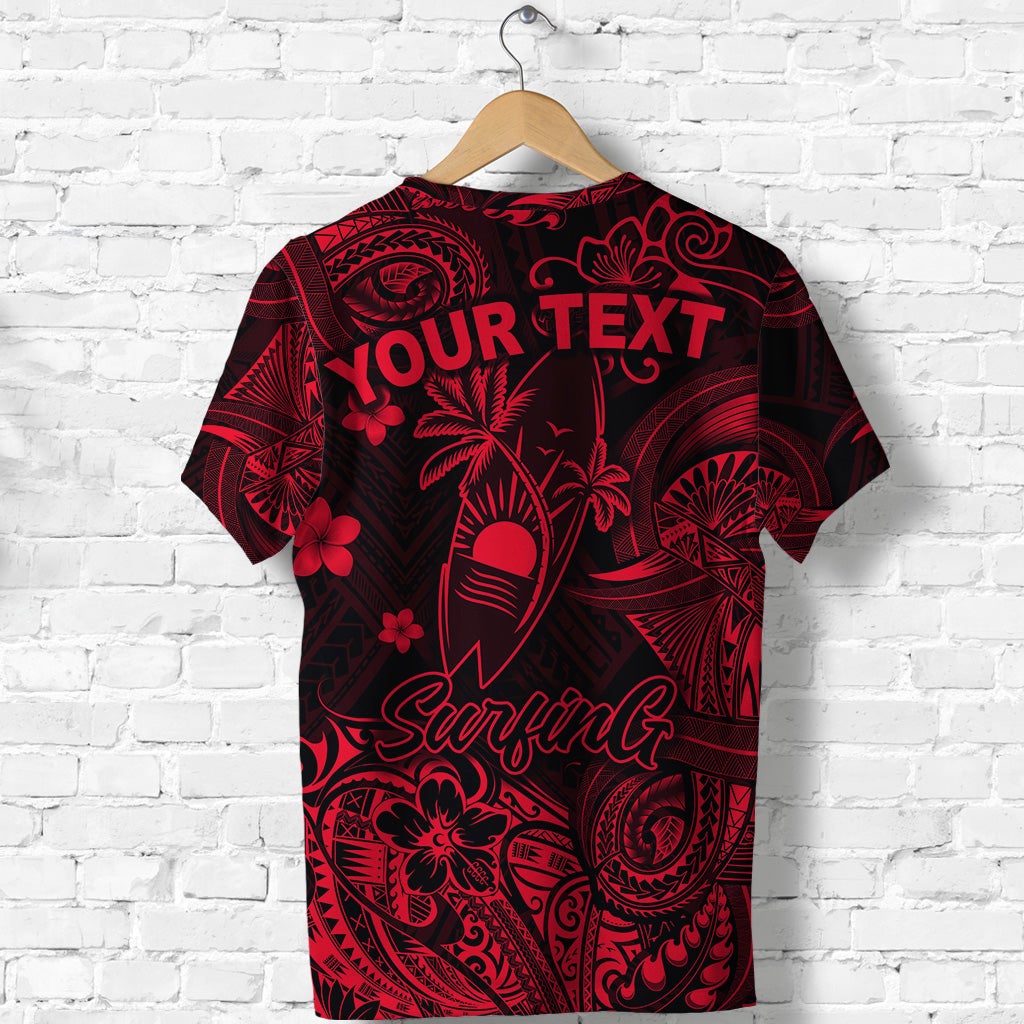 Custom Hawaii Surfing Polynesian T Shirt Unique Style Red LT8 - Wonder Print Shop