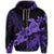 Hawaii Turtle Plumeria Coconut Tree Polynesian Zip Hoodie Purple - Wonder Print Shop
