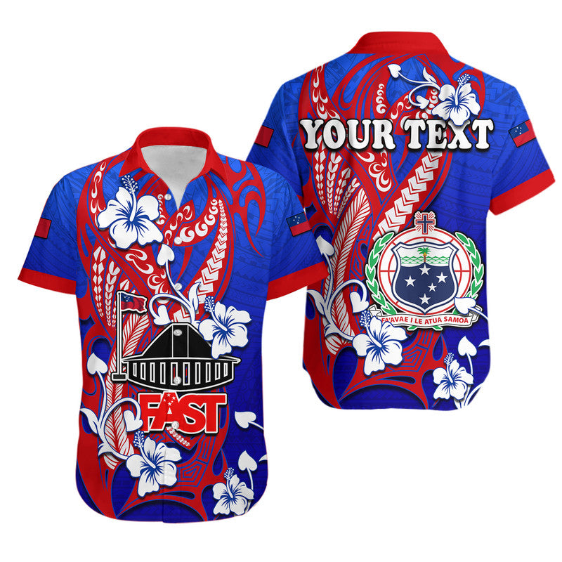 (Custom Personalised) Special Samoa FAST Party Hawaiian Shirt Tribal Samoan Hibiscus Design - Wonder Print Shop