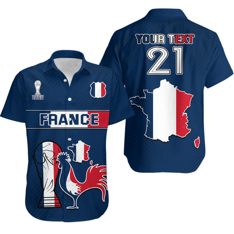 (Custom Personalised) France Rooster Les Bleus Football Hawaiian Shirt - Wonder Print Shop