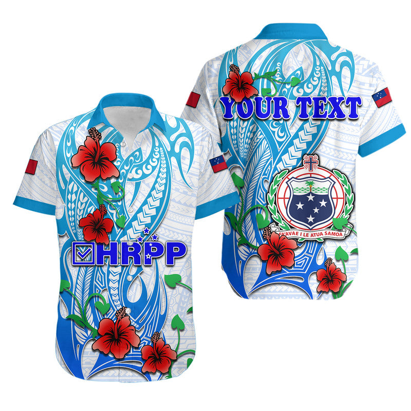 (Custom Personalised) Special Samoa HRPP Party Hawaiian Shirt Tribal Samoan Hibiscus Design - Wonder Print Shop
