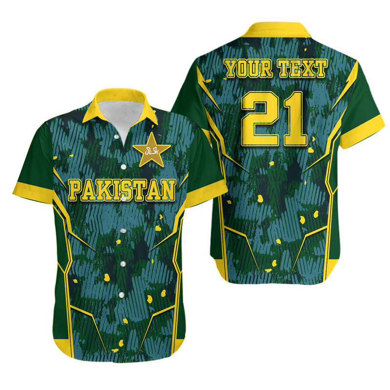 (Custom Personalised) Pakistan Men in Green Cricket Team Hawaiian Shirt Green Shirts Sport Style - Wonder Print Shop