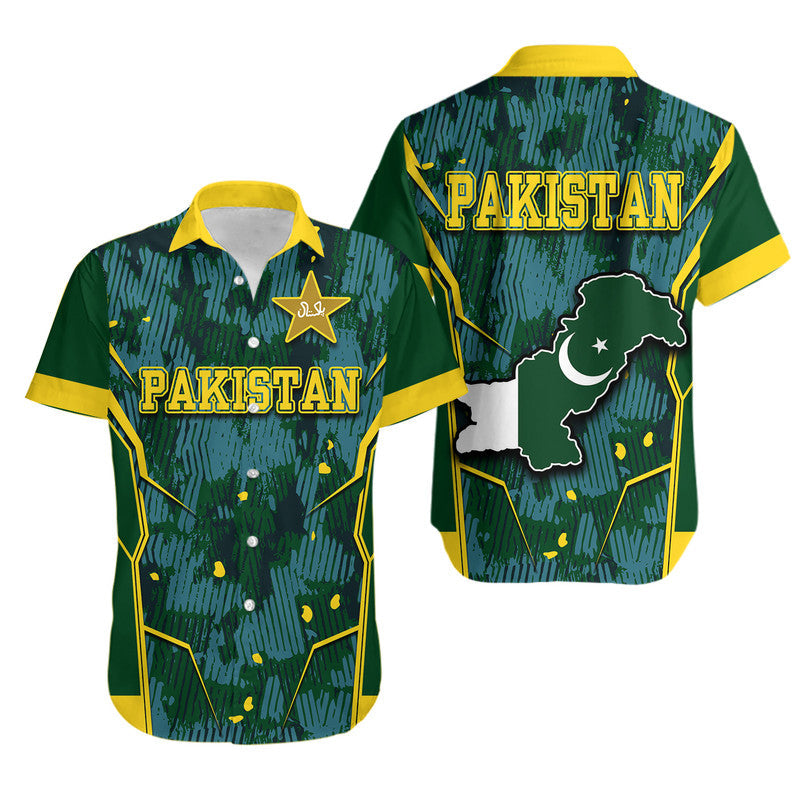 Pakistan Men in Green Cricket Team Hawaiian Shirt Green Shirts Sport Style - Wonder Print Shop