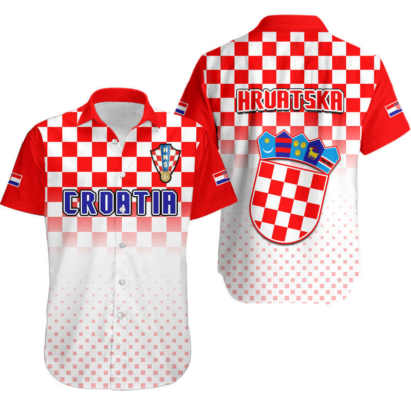 Croatia Hrvatska Football World Cup Vibe Hawaiian Shirt - Wonder Print Shop